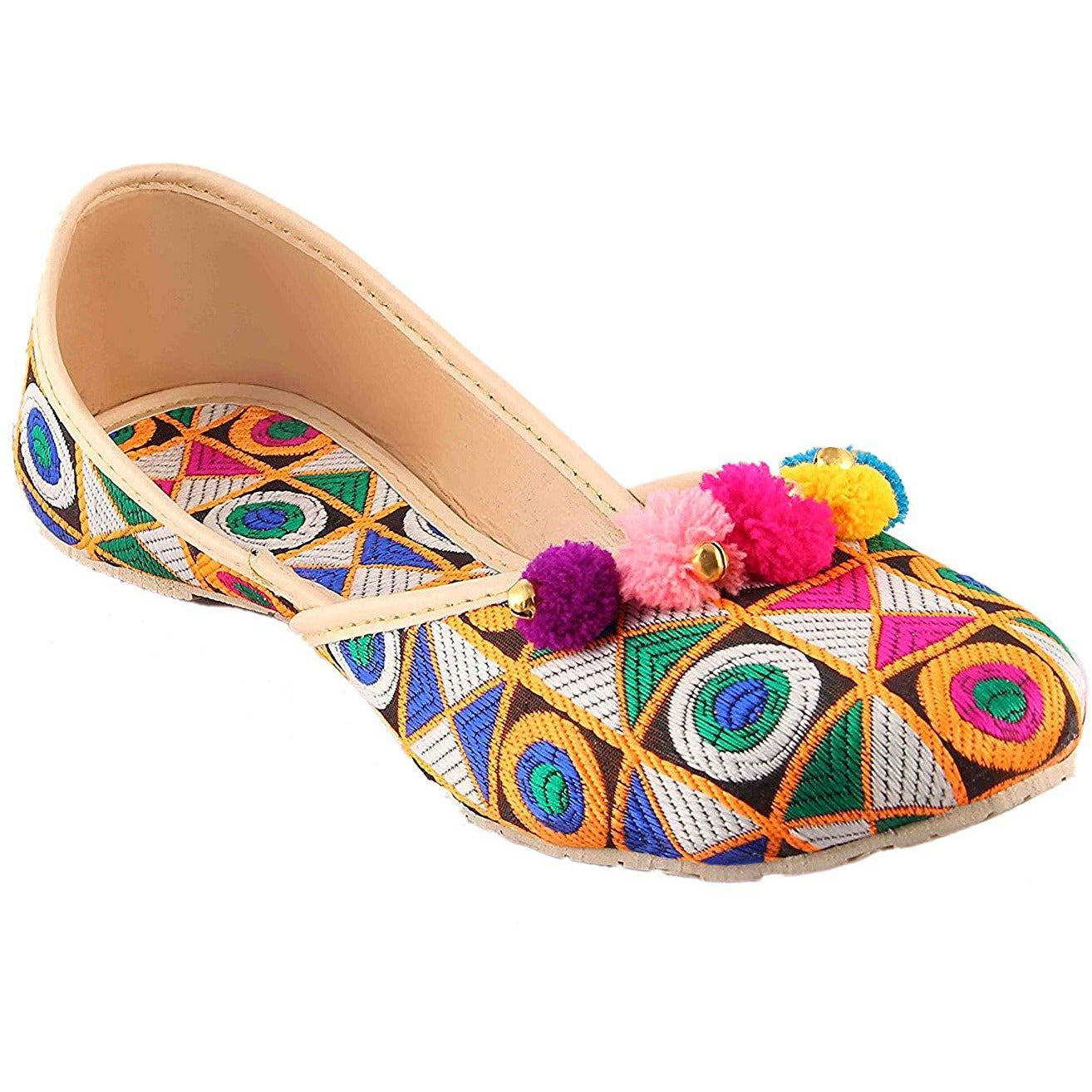 Rgk's Women's Lucky Belly Rajasthani Girls Ethnic Jutis