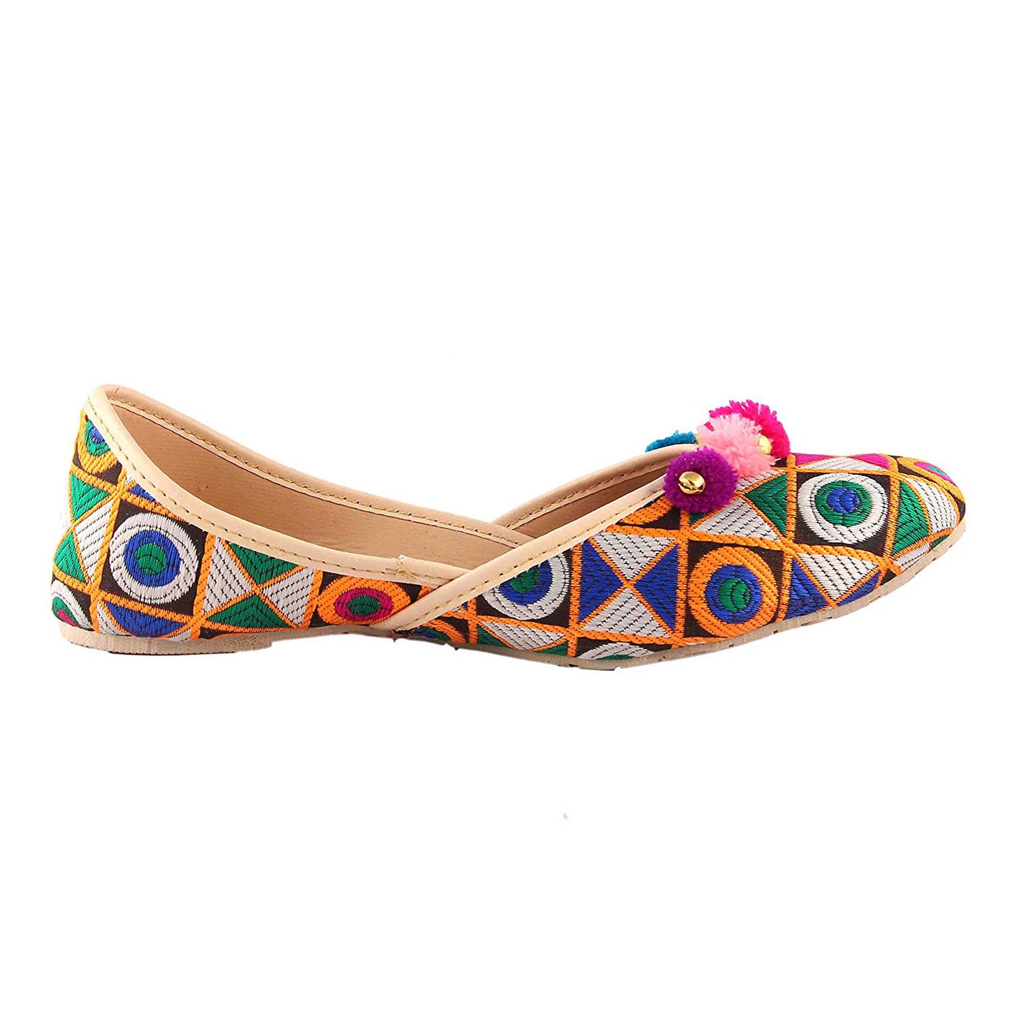 Shree Women's PVC Rajasthani Ethnic Jutis for Women